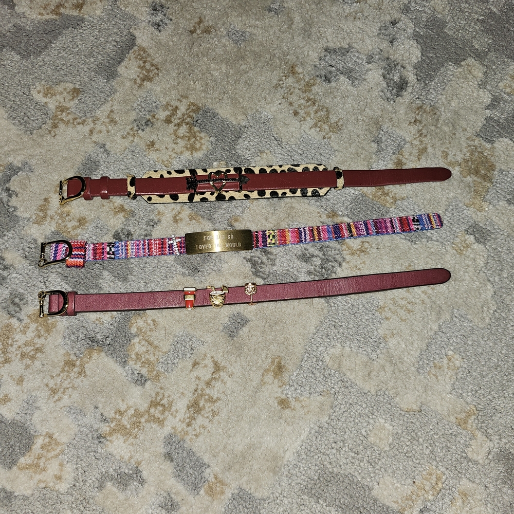 Lot Of 3 KEEP Collective Bracelets With Removable Charms & Reversable Bracelets - Picture 2 of 3